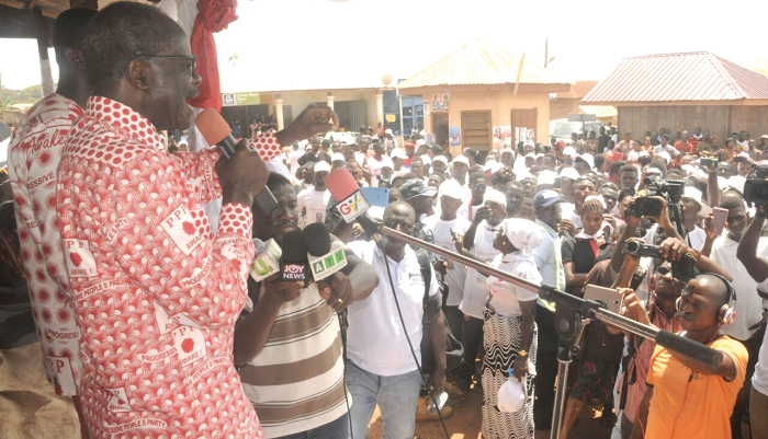 Dr Nduom at the Salaga North constituency rally Dr Nduom at the Salaga North constituency rally